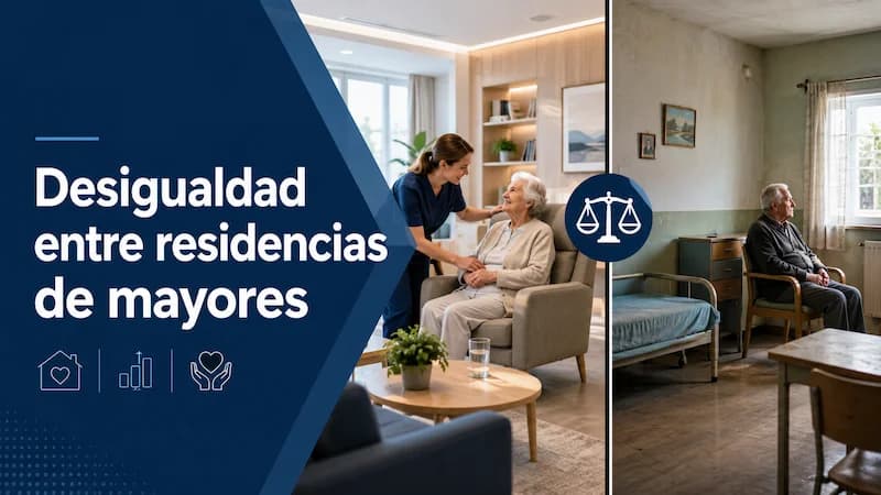 Desigualdad entre residencias de mayores