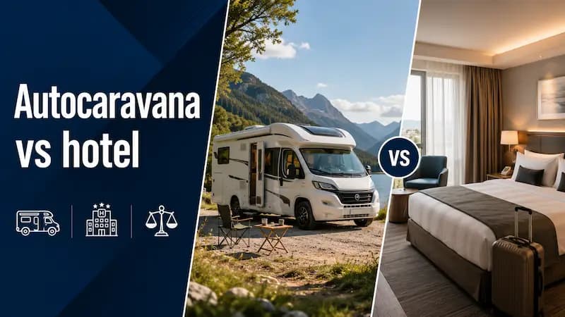 Autocaravana vs hotel vs camper: la comparativa definitiva para decidir tu alquiler autocaravana Barcelona (según tu tipo de viaje)