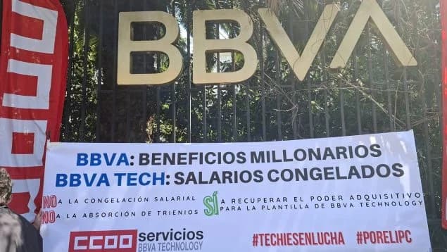Trabajadores de BBVA Technology contra la pérdida de poder adquisitivo