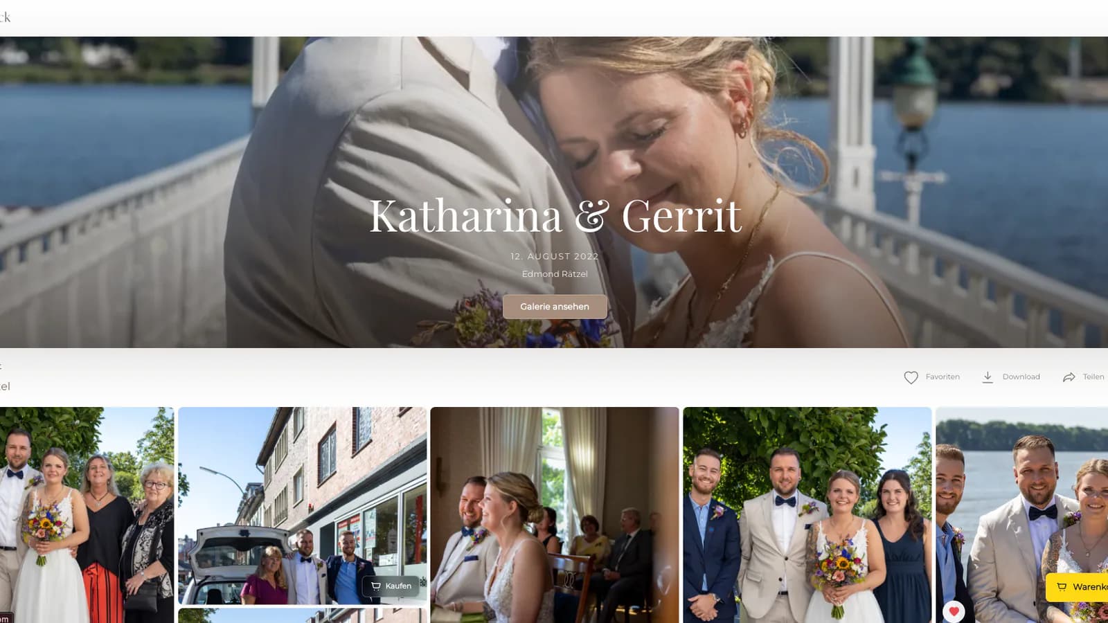 GalleryDock verbindet Kunden-Bildauslieferung mit der eigenen Fotografen-Website
