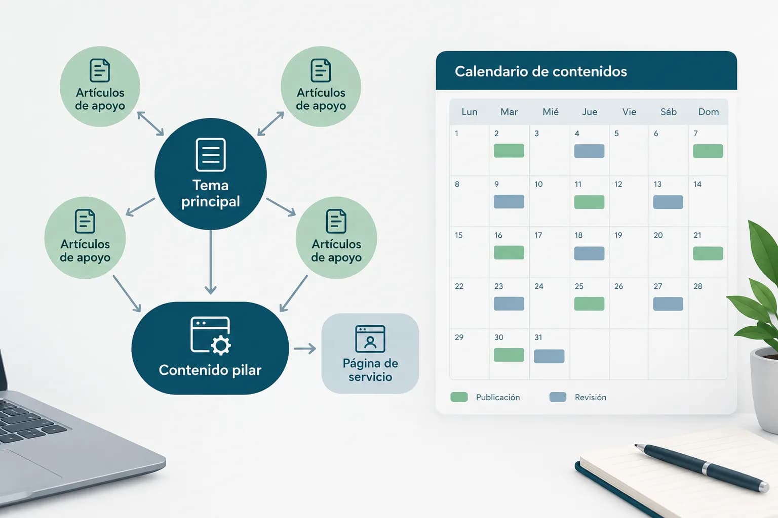 Qué es la autoridad temática y cómo construirla con un calendario editorial coherente