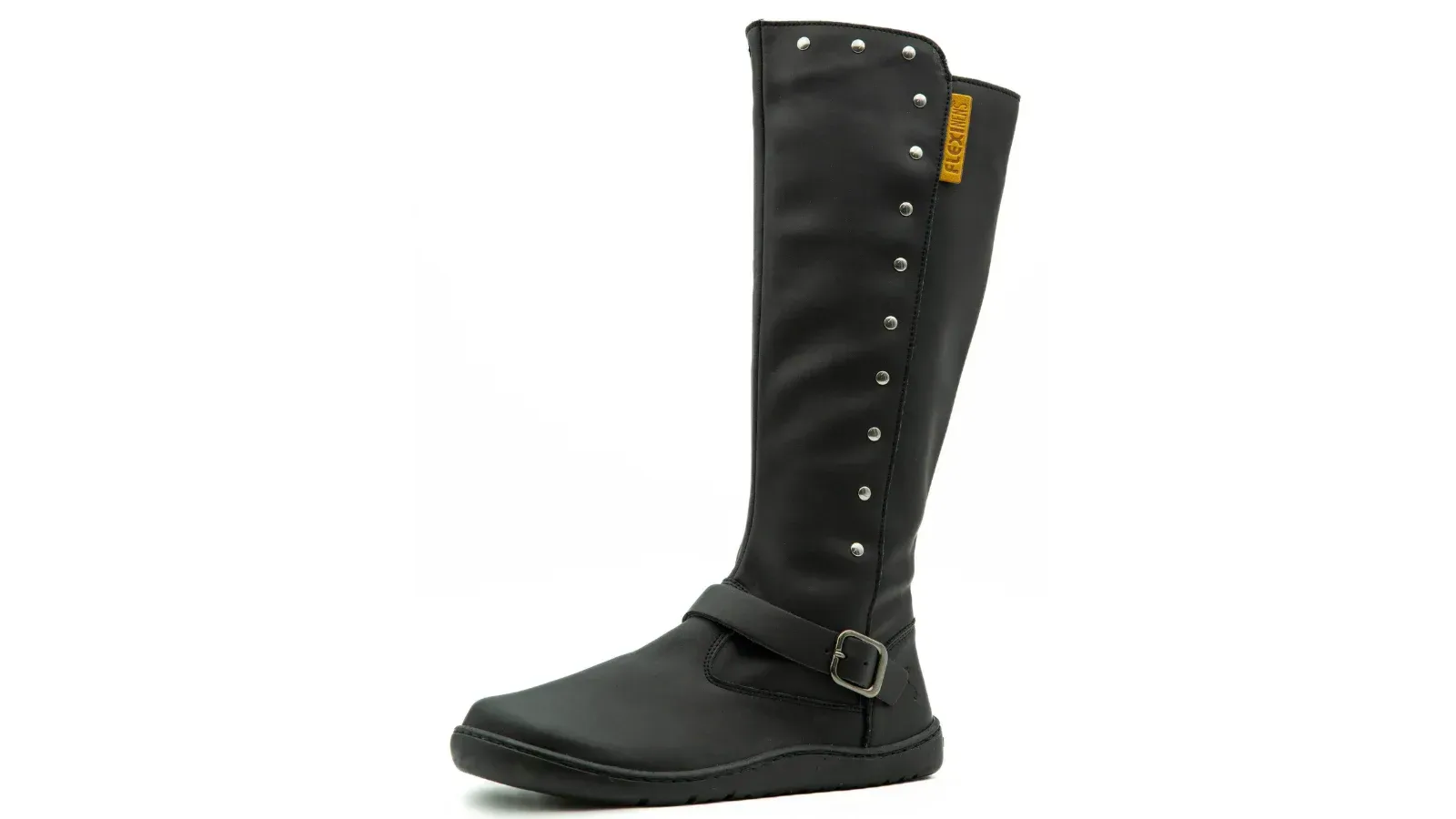 Deditos Barefoot incorpora las Flexi Nens 9092-S, unas botas altas barefoot de piel con estética motera